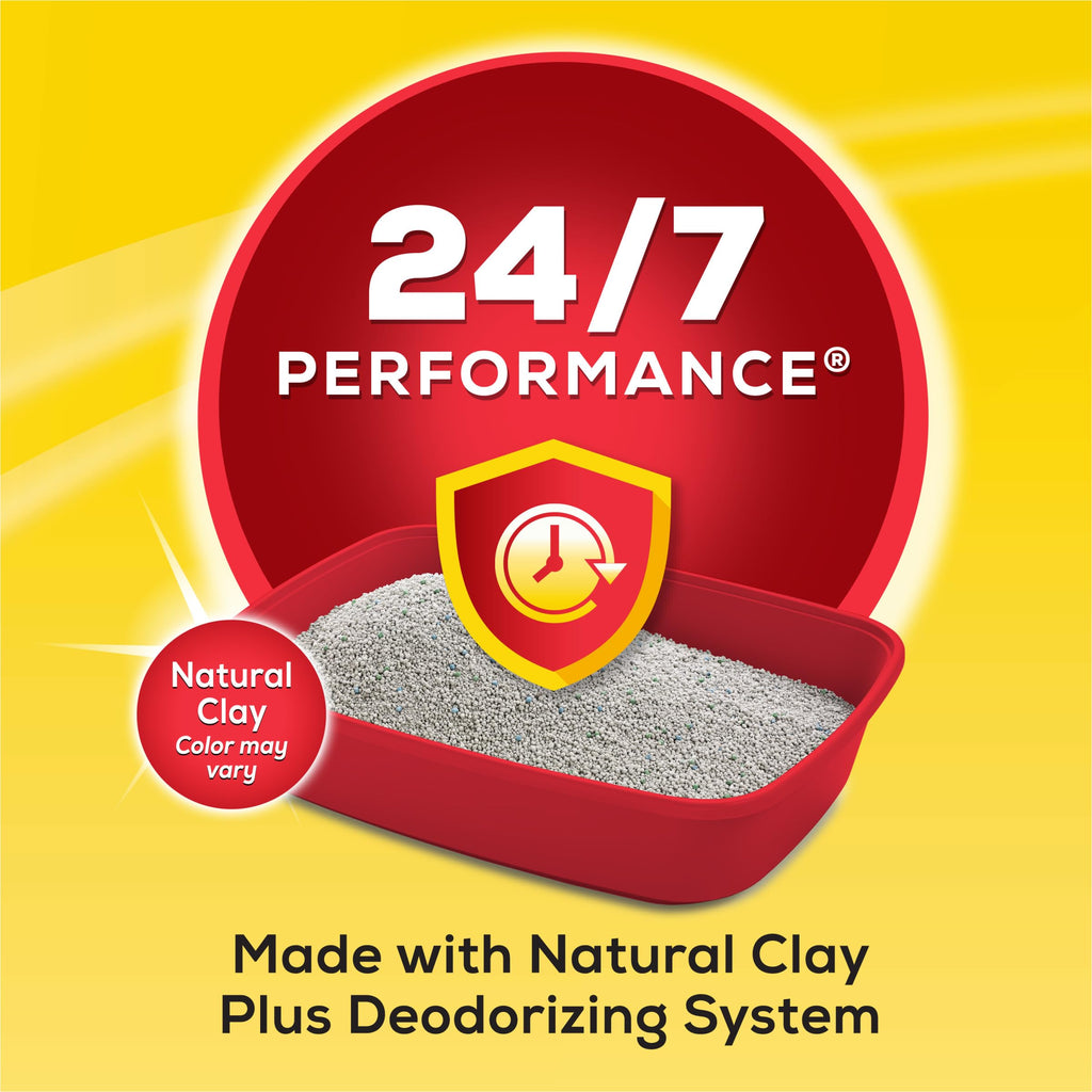Purina Tidy Cats 24/7 Performance Clumping Cat Litter, 16 lb Bag | Clean Linen scent with 24/7 slow-release deodorizer in a smaller, easy-pour size