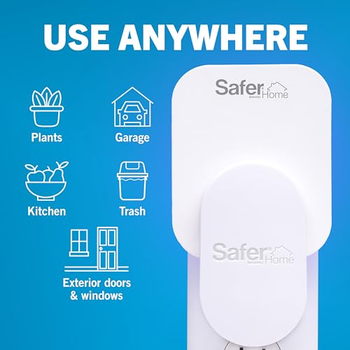 Safer Home Flying Insect Trap, Plug-In Fruit Fly Trap for Indoors, 1-Pack | Flying Insect, Moth, & Gnat Trap, Fruit Fly Killer, Fly Catcher, 24/7 Catch, Chemical-Free, 1 Trap + 2 Glue Cards, SH502