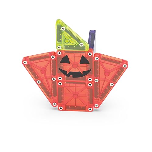 MAGNA-TILES microMAGS 24-Piece Spooky Travel Set, The Original Magnetic Building Brand