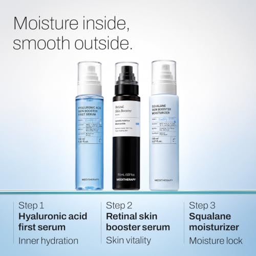 MEDITHERAPY Retinal Skin Booster Face&Body Serum for Uneven Skin 5.07 fl.oz | Retinal, Niacinamide - Pore Refining, Skin Firming & Signs of Aging, Gentle Daily Formula, Korean Skincare