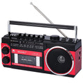 BAIJIALI Portable Cassette Player with AM/FM/SW Radio & BT | Boombox for Home and Travel, Record from Radio, Play via SD/USB, Headphone Jack, AC/Battery Power