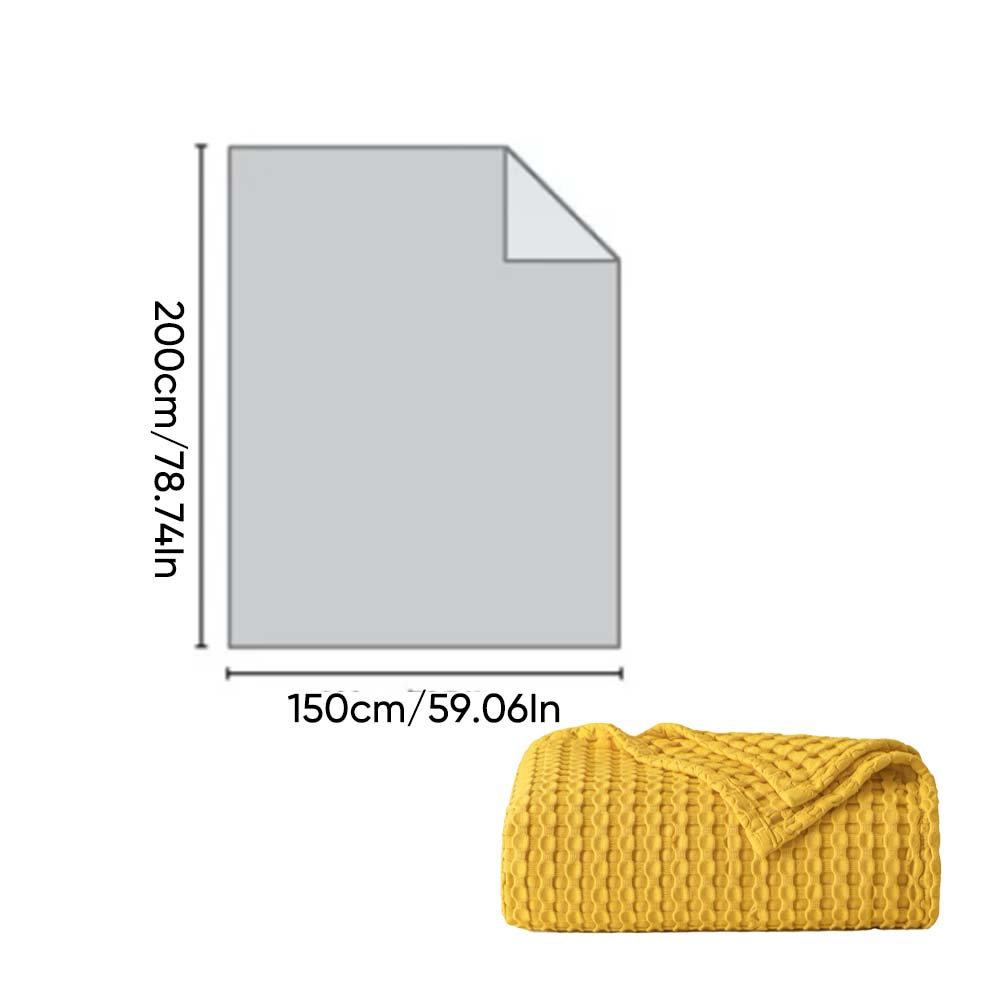 Premium Bamboo-Cotton Waffle Weave Blanket