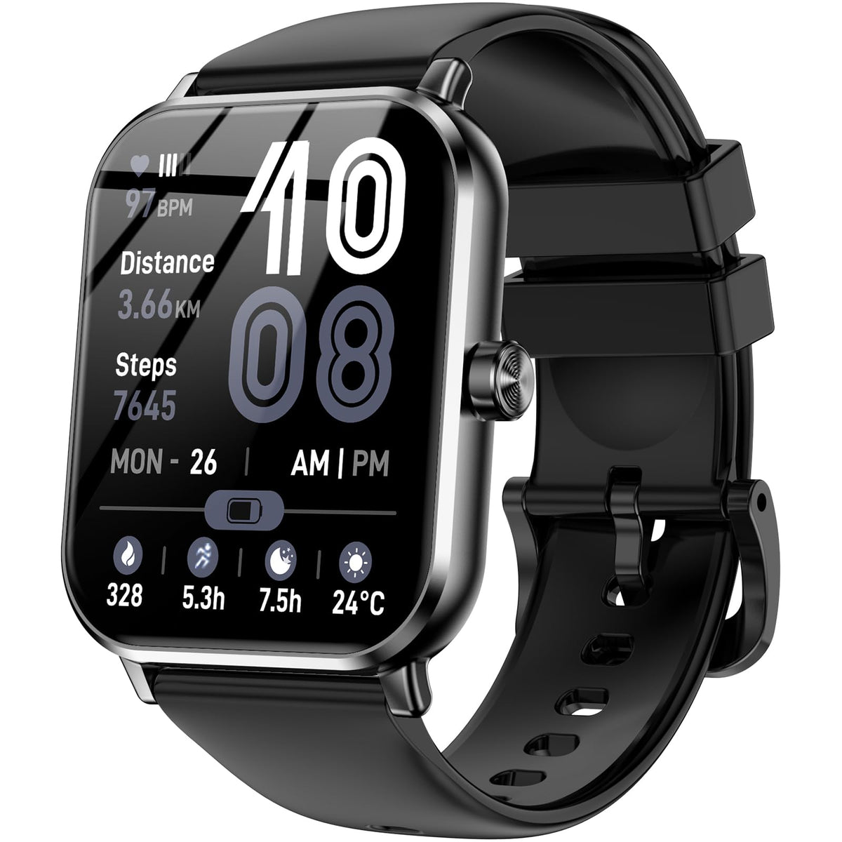 Smart Watch for Men Women, 1.83" HD Touch Screen with Bluetooth Call, IP68 Waterproof, 140+ Sport Modes, Fitness Tracker with Heart Rate & Sleep Monitor, Pedometer, Compatible with Android iPhone