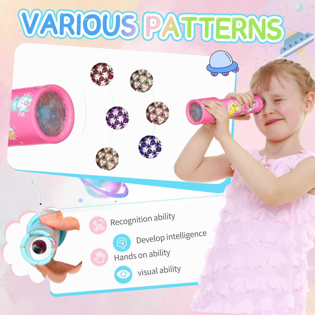 Chivao 30 Pcs Classic Kaleidoscope for Kids Party Favors, Cute Style | Bulk Kaleidoscopes, Classroom Rewards, Goodie Bag Stuffers, Birthday Gifts, Random Animal Patterns, Vintage Optical Toys