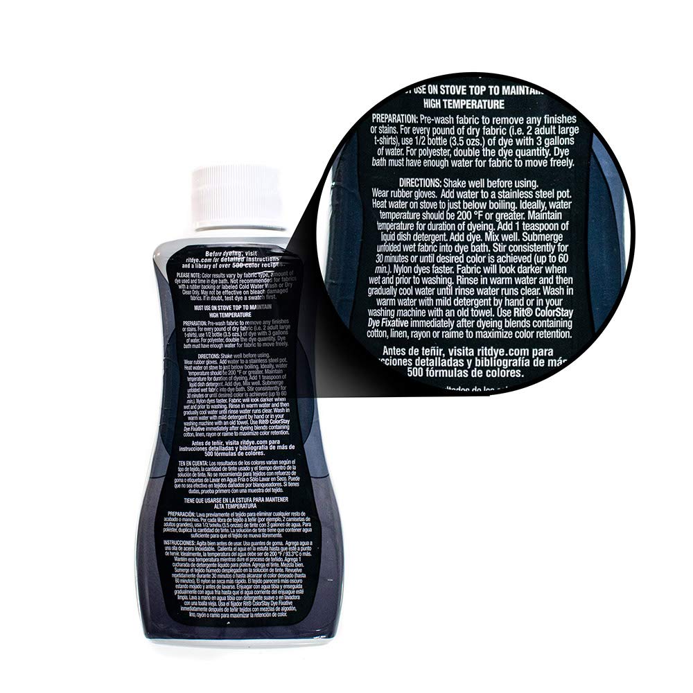 Rit DyeMore 7 Oz. Synthetic Liquid Fiber Dye for Clothing, Décor, and Crafts – Kentucky Sky (1 Pack)