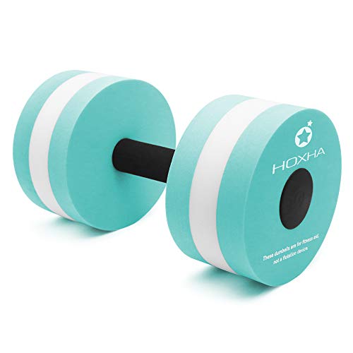 Aquatic Exercise Dumbbells, 2 Pcs Pool Weights for Water Aerobic Exercise | EVA Foam, Aquatic Barbells Fitness Equipment for Weight Loss, Water Resistance Aqua Sport for Adult Workouts, Therapy