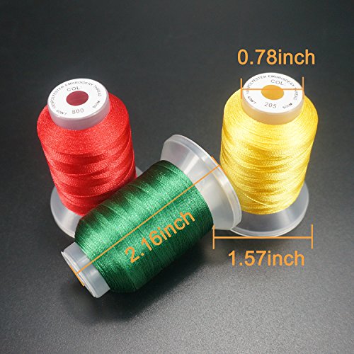 New brothread 40 Colors Polyester Embroidery Machine Thread Kit | Colors Compatible with Brother, 40WT, 500M/550Y spool, Compatible with Brother Babylock Janome Singer Pfaff Bernina Machines