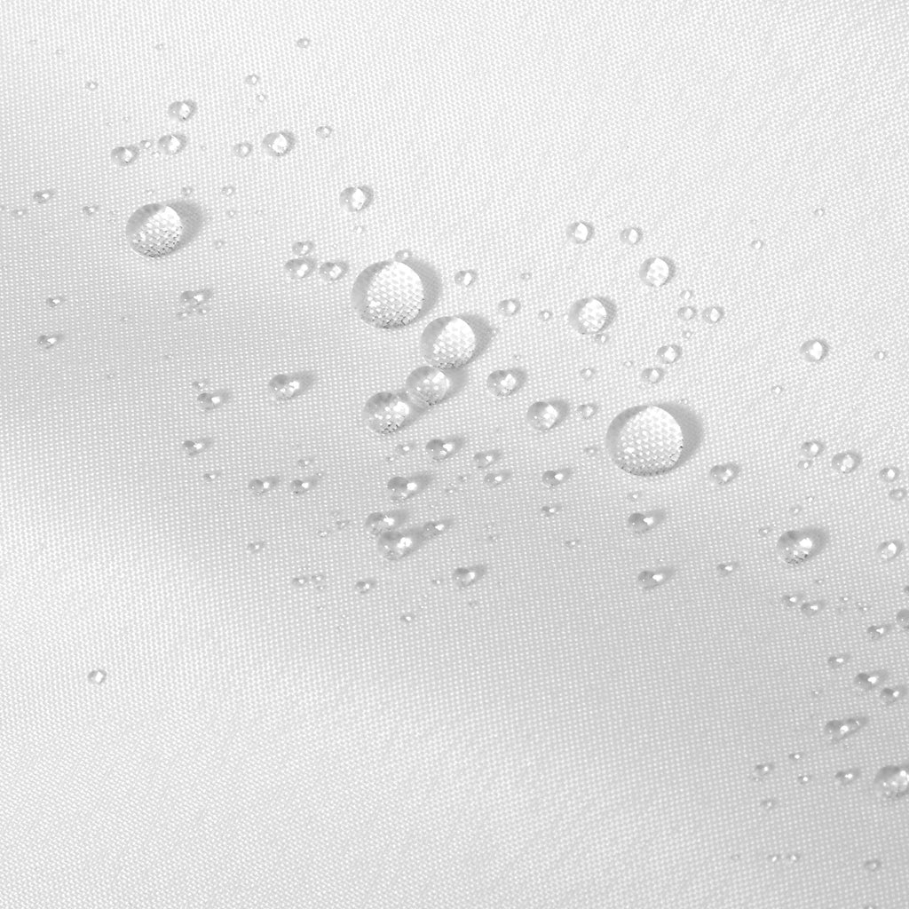 ALYVIA SPRING Waterproof Fabric Shower Curtain or Liner White, 72x72 | 3 Magnets, Soft Cloth & Hotel Quality, Machine Washable, Light-Weight, Standard Size