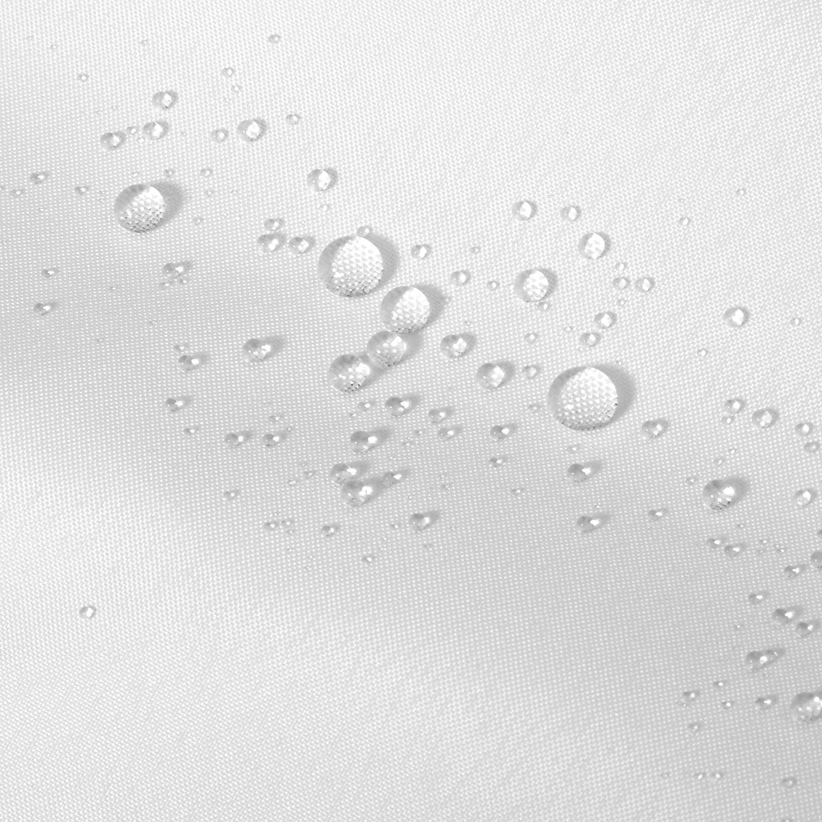 ALYVIA SPRING Waterproof Fabric Shower Curtain or Liner White, 72x72 | 3 Magnets, Soft Cloth & Hotel Quality, Machine Washable, Light-Weight, Standard Size