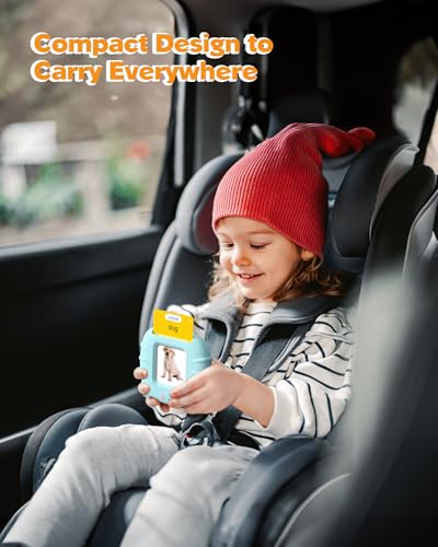 Airbition Talking Flash Cards for Toddlers Ages 1‑4,224 Words English Blue | Montessori Language Learning Toys with 224 Words, Pocket Speech Therapy Toys, Sensory Learning Kit, Educational Toys for Kids