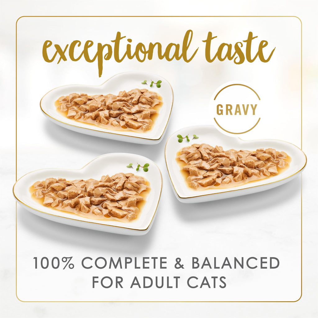 Purina Fancy Feast Gravy Lovers Wet Cat Food, 3 oz Cans, 30-Pack | Variety Pack with poultry and beef grilled gourmet recipes, made with no artificial colors or preservatives