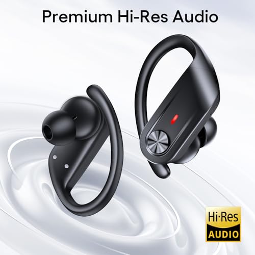 TAGRY Hybrid Active Noise Cancelling Wireless Ear Buds 80 Hrs Playtime Hi-Res Stereo Quality Bluetooth Earbuds with Transparency Mode Headphones Bluetooth Earhooks ANC Earphones for Work