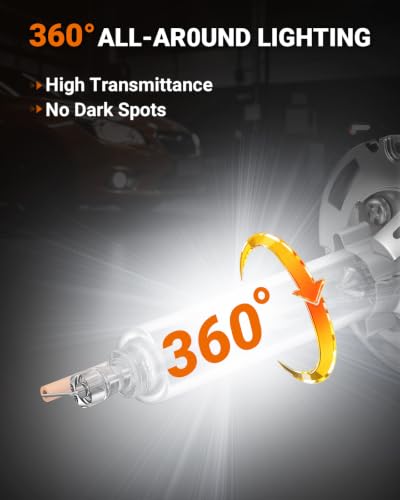 SEALIGHT D4S HID Bulbs, 6000K Daylight White Enhanced Visibility, 35W Direct Fit for 66440 42402 42402WX D4S Xenon Bulb, Pack of 2 (Halogen Headlamp Incompatible)