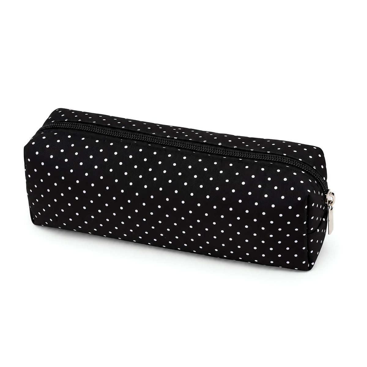 SXS LACONIC Polka Dot Pencil Case Cute Pencil Pouch for Work(Black) | Y2k Style Large Capacity Vintage Aesthetic Pencil Case Polka Dots for Office