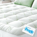 Mattress Topper Cloud-Like Comfort - Ultra-Soft, Breathable, and Cooling Pad Viscose made from bamboo Protection - 135x190cm, Deep Fit
