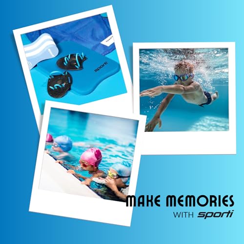 Sporti Junior Swim Training Pull Buoy Leg Float, Swim Lesson Equipments | 8.75 x 3 x 4.5 In, Kids Swim Training Aid, Closed-cell EVA Foam, Stroke Drill Float, Lap Lesson Tool, Swimming Accessories