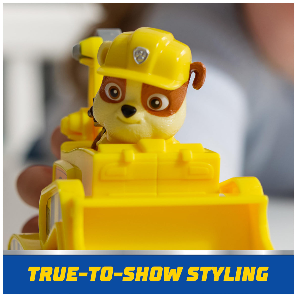 Paw Patrol, Rubble’s Bulldozer Toy Truck with Collectible Action Figure | Action Rescue Vehicle, Rolling Wheels, Rubble Action Figure, Imaginative Pretend Play, Kids Toys for Boys & Girls Ages 3 & Up