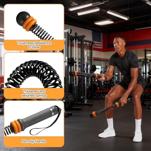 Ropeless Battle Ropes for Home Gym,Cordless Battle Rope for HIIT & Cardio | Weighted Ropeless Battle Rope,Adjustable,Strength Building,Cardio Fitness,Arm Trainer Workout Equipment for Men Women