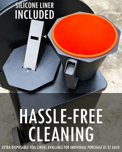 Upgraded Grease Bucket with Lid & Silicone Liner, Drip Bucket for Traeger | Accessories for Traeger, Smoker Drip Bucket for Traeger, Pit Boss, Z Grills, Recteq and More,Grease Bucket for Pellet Grill