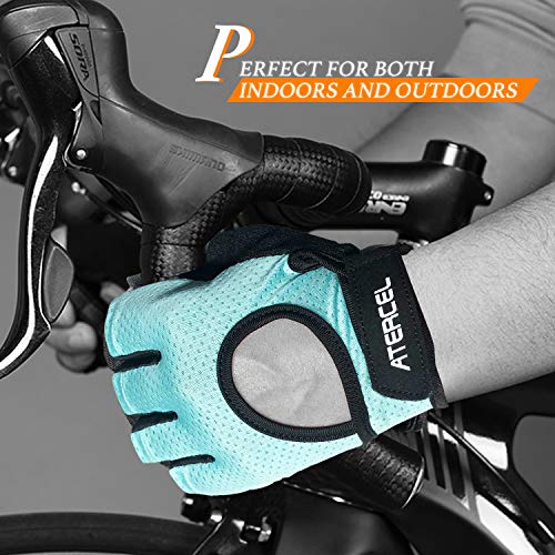 ATERCEL Weight Lifting Gloves Full Palm Protection, Workout Gloves for Gym, Cycling, Exercise, Breathable, Super Lightweight for Mens and Women