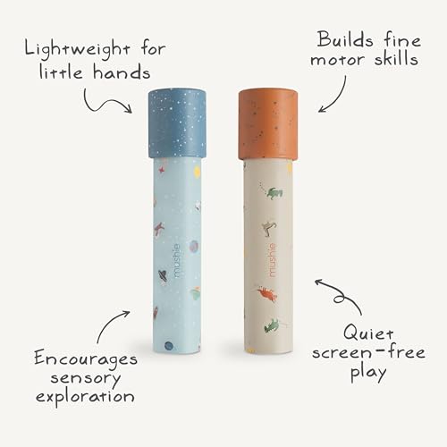 mushie Kaleidoscope 2-Pack (Floral Combo) | Toys for Kids 3 Years+