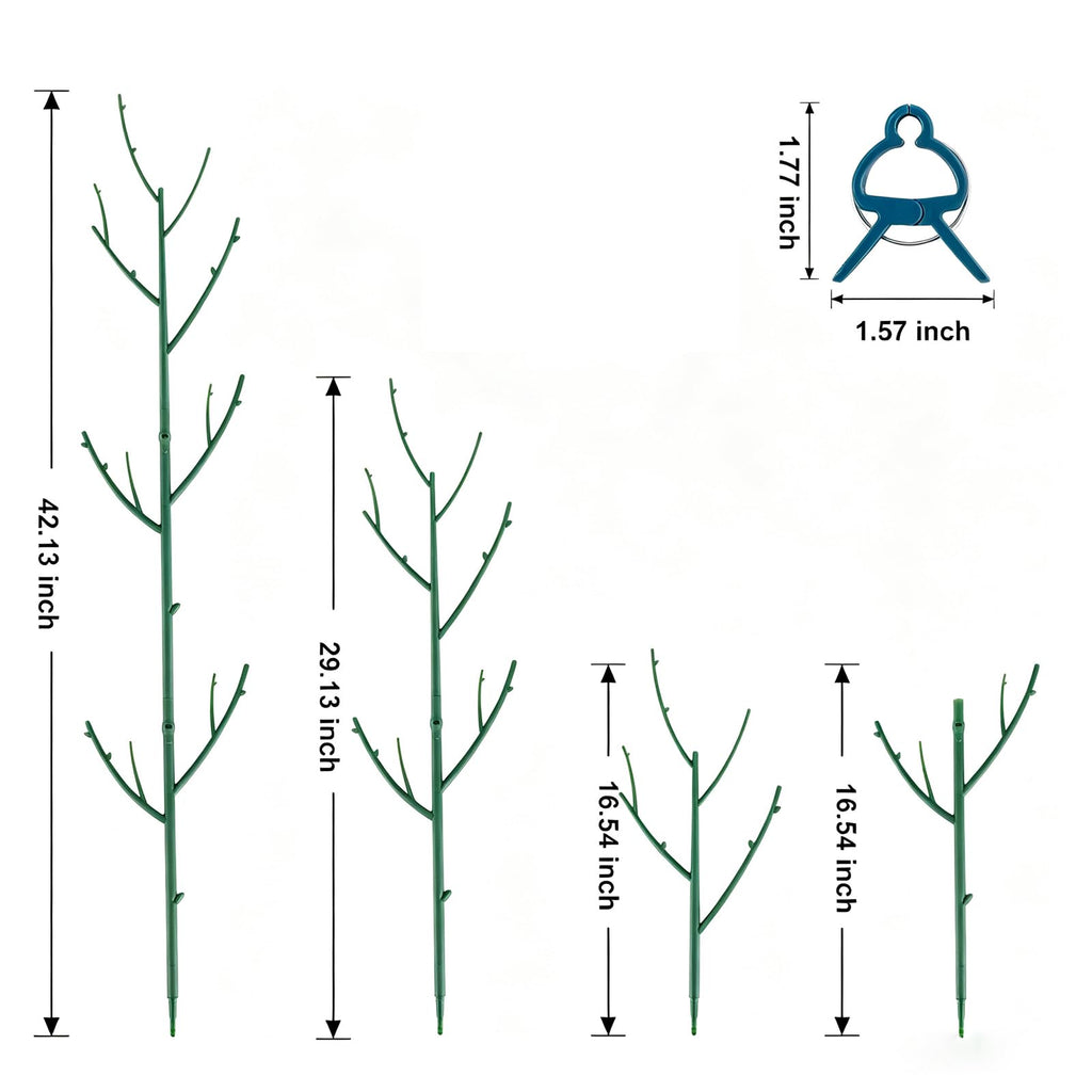 PERSZEN 6 Pack Stackable Monstera Plant Support, Plant Stakes for Indoor and Outdoor Plants Use, Garden Stakes for Climbing and Potted Plants, Pothos, Philodendron