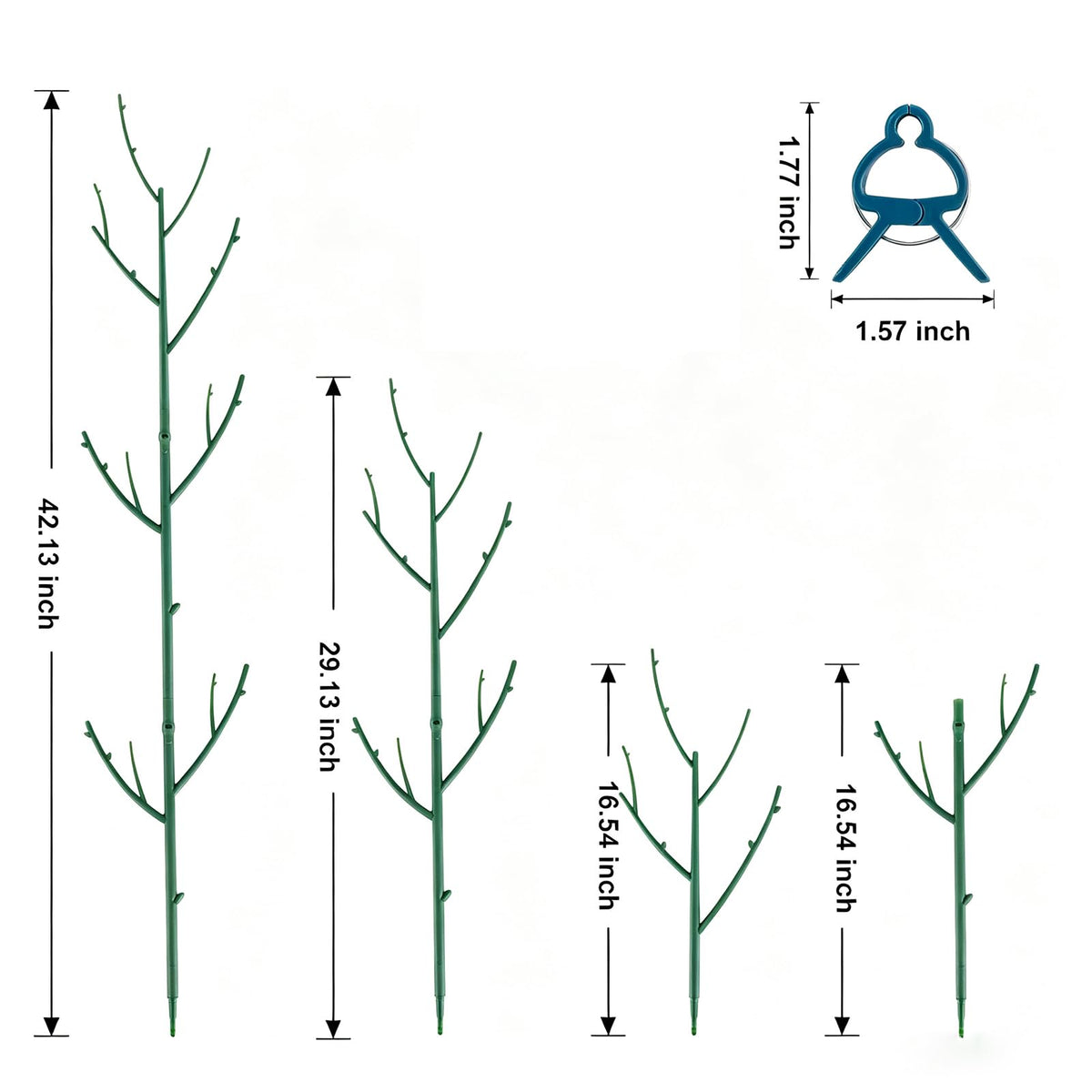 PERSZEN 6 Pack Stackable Monstera Plant Support, Plant Stakes for Indoor and Outdoor Plants Use, Garden Stakes for Climbing and Potted Plants, Pothos, Philodendron