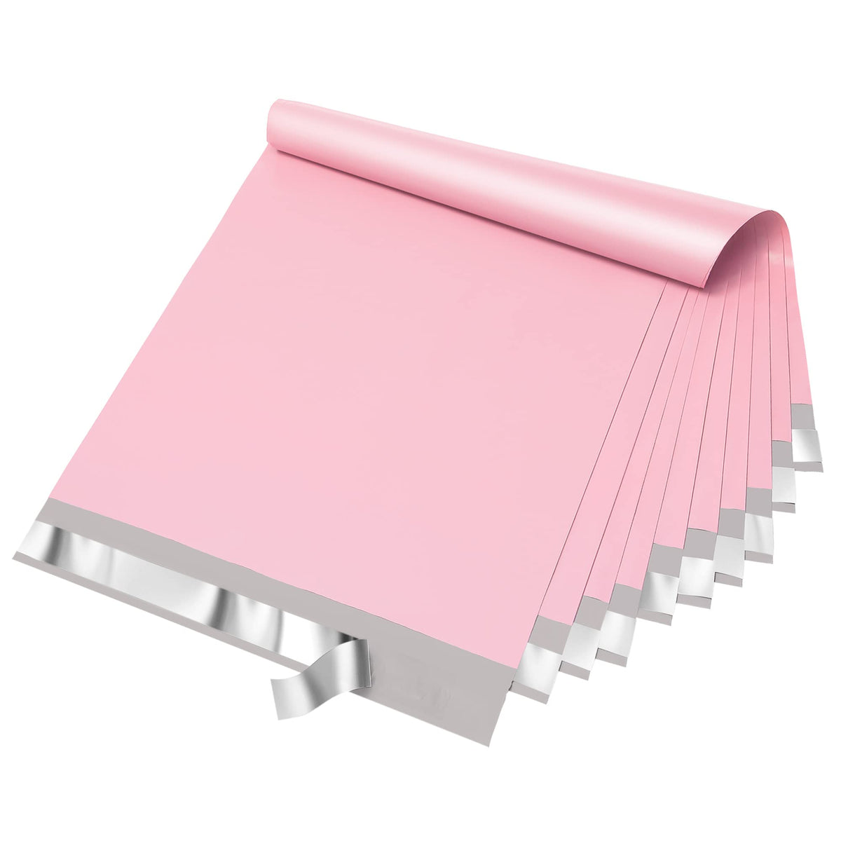Fuxury Poly Mailers 14.5x19 Inch 50pc Shipping Bags for Small Business Pink | Mailing Envelopes for Clothing,Self Seal Shipping Envelopes Waterproof Poly bags Durable Packaging Bags
