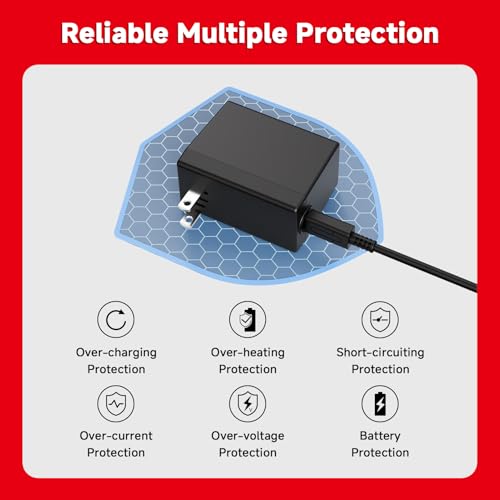 Charger for Nintendo Switch, 45W AC Adapter Fast Charging with 5ft Detachable USB C Cable, Compatible with Switch/OLED/Lite, Steam Deck, Support TV Mode, Original Quality