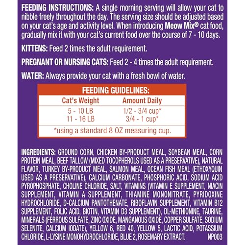 Meow Mix Original Choice Dry Cat Food, 6.3 Pound Bag