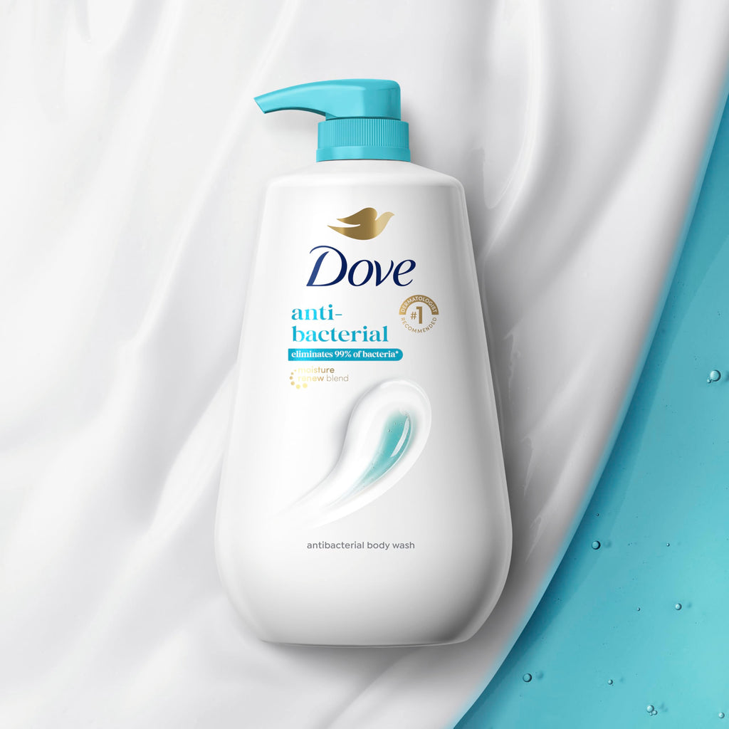 Dove Body Wash Antibacterial For All Skin Types 30.6 oz Pump, Sulfate Free | Dove Antibacterial Body Wash eliminates 99% of bacteria while nourishing skin with a sulfate-free formula
