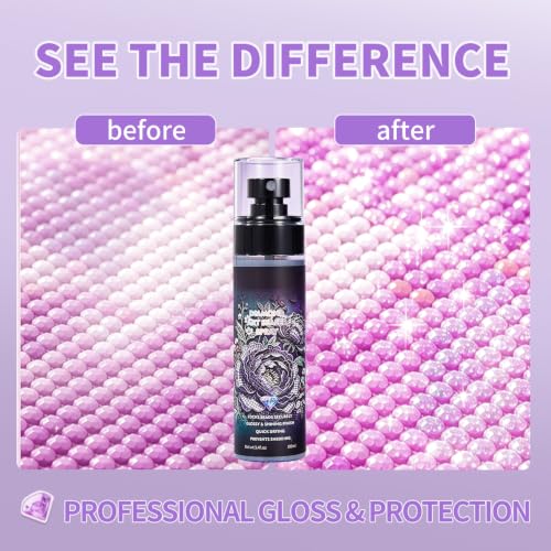 Diamond Art Sealer Spray, Painting Sealer Spray, Quick Drying Spray evenly | For Diamond Art, Secure Diamond Fixing and High Gloss Finish 100ml