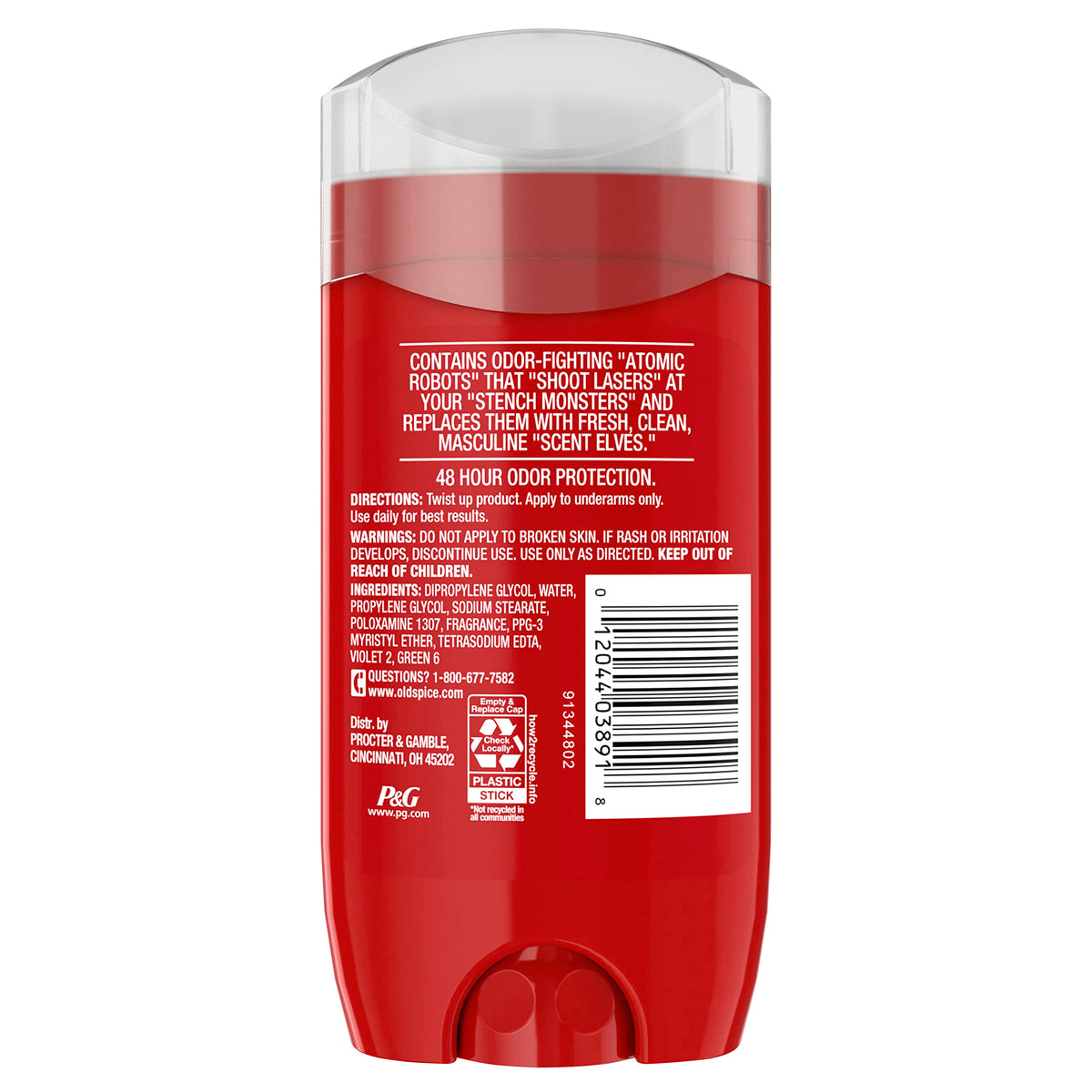 Old Spice Deodorant for Men, Aluminum Free, Sport Scent, 3.0 oz Pack of 3 | 24/7 Odor Protection | 24/7 Freshness & Long-Lasting Scent | Goes on Clean | Citrus & Amber Notes | High Endurance Collection