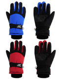 SATINIOR 2 Pair Kids Waterproof Winter Gloves | Waterproof Winter Snow Gloves for Boys Girls, for Winter Outdoor Ski Snowboarding Cold Weather, Warm Cotton Plush Lining