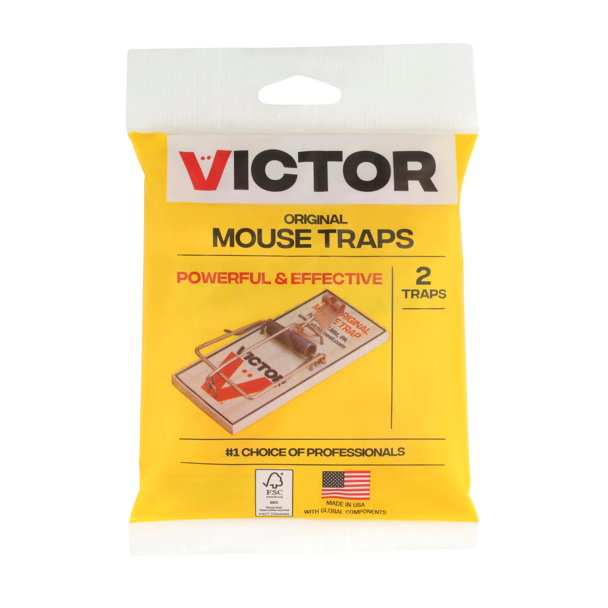Victor Metal Pedal Mouse Traps, 12-Pack, Reusable Wooden Snap Traps | FSC Certified Wood, Indoor Mice Control Pest Elimination, Rodent Killer Control, Clean & Quick Trapping, Mice Traps for House