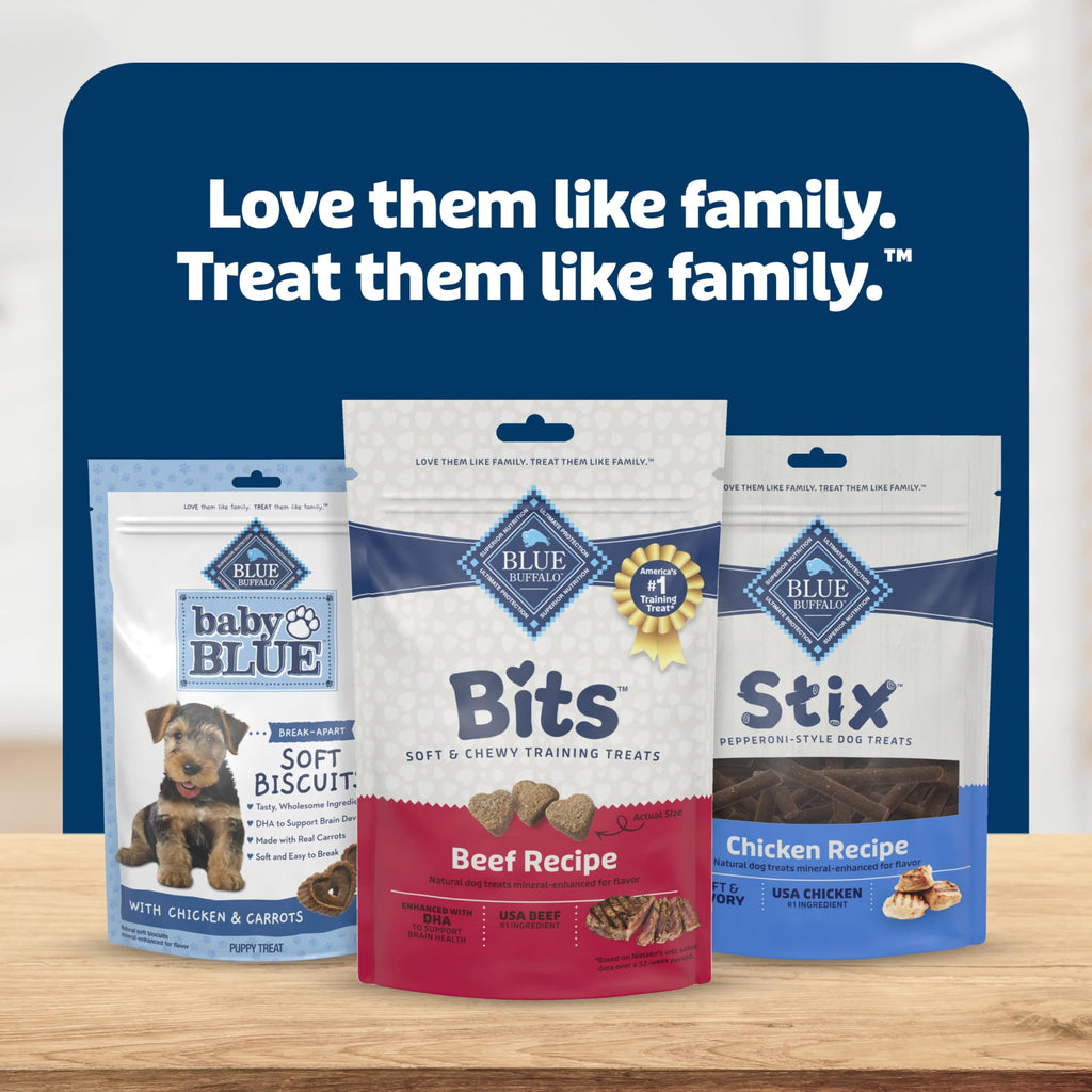 Blue Buffalo Bits Beef Training Treats, 19 oz | Real Beef First, DHA for Cognitive Development, No Chicken By-Product Meals, Free from Red Dye 40