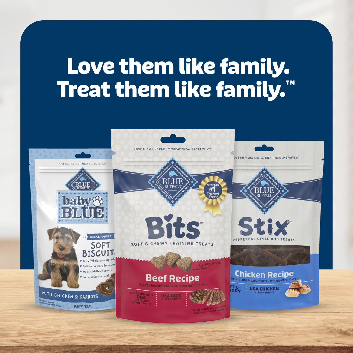 Blue Buffalo Bits Beef Training Treats, 19 oz | Real Beef First, DHA for Cognitive Development, No Chicken By-Product Meals, Free from Red Dye 40