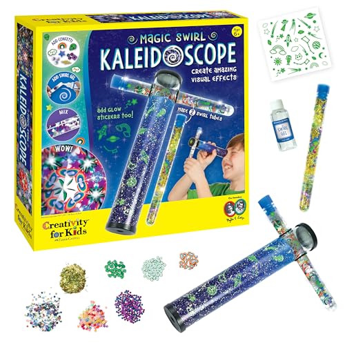 Creativity for Kids Magic Swirl Kaleidoscope Kit - Make Your Own Kaleidoscope for Kids, STEM Toys (Ages 6+)