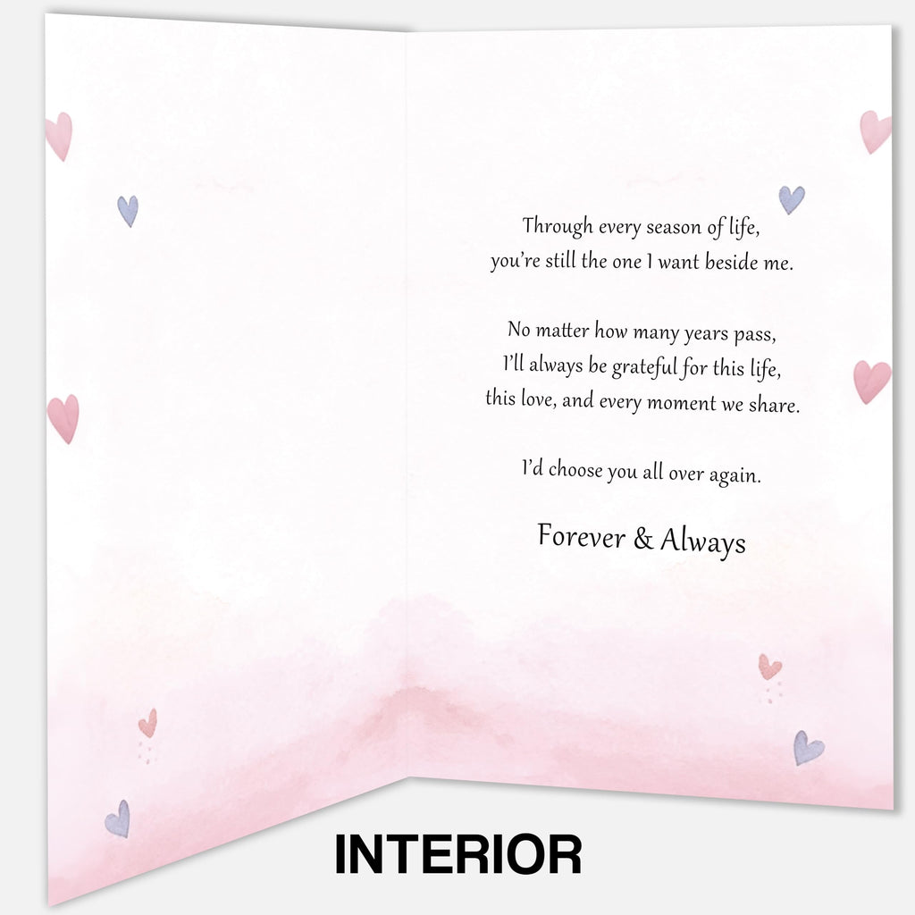 LiuuLi Anniversary Card for Wife,Anniversary Wedding Gifts from Husband | Romantic Wife Anniversary Card with Heartfelt Message,Thoughtful Keepsake Gift for Wedding Anniversary,Love Tree Design