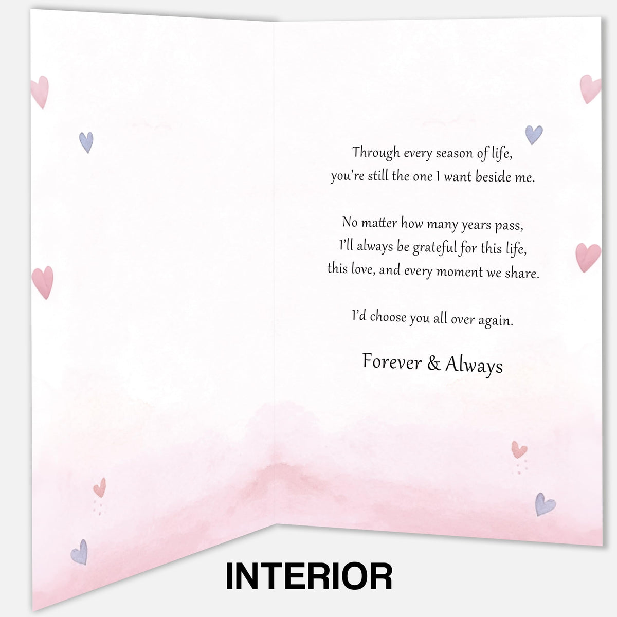 LiuuLi Anniversary Card for Wife,Anniversary Wedding Gifts from Husband | Romantic Wife Anniversary Card with Heartfelt Message,Thoughtful Keepsake Gift for Wedding Anniversary,Love Tree Design