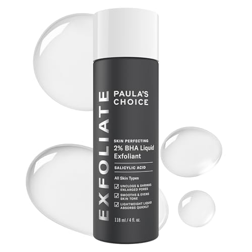 Paula's Choice SKIN PERFECTING 2% BHA Liquid Leave-On Exfoliant | Gentle Salicylic Acid Leave-On Facial Exfoliator for Blackheads, Enlarged Pores, Wrinkles & Fine Lines