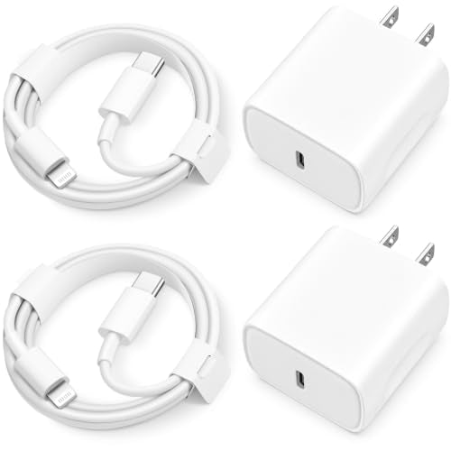iPhone 14 13 12 11 Super Fast Charger [2Pack] cargador 20W Rapid USB C Wall Charger Block with 6FT Fast Charging Cable Compatible with iPhone 14 Pro Max/Pro/Plus/Mini/iPad