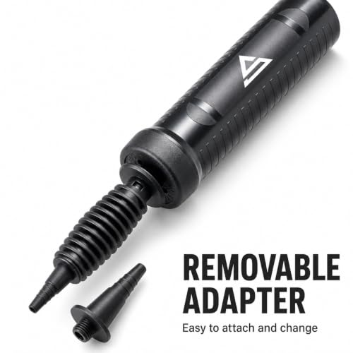 Sports Stable Dual Action Yoga Ball Pump, Manual Exercise Ball Pump for Swiss Ball, Stability Ball, Pilates Ball, Ball Chair