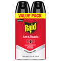 Raid Ant & Roach Killer Bug Spray, Fragrance Free, 17.5 oz, 2 Count | Kills Ants & Roaches on Contact, Keeps Killing For Up to 13 Weeks, For Home Use, No Lingering Chemical Odor