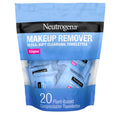 Neutrogena Makeup Remover Towelettes, Daily Single Face Towelettes, 20 Ct | Makeup Remover, Makeup Removing Cleansing Wipes, Suitable for Dirt & Oil Removal, Alcohol-Free