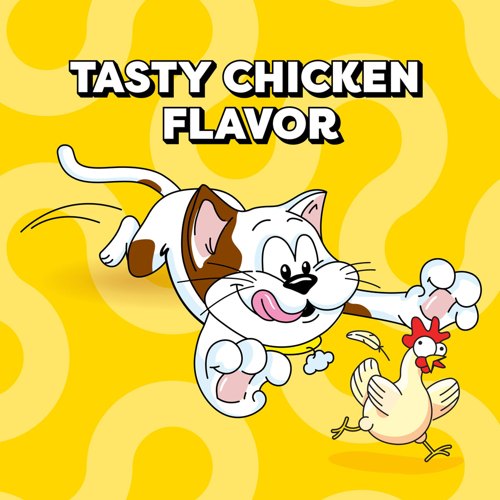 Temptations Classic Crunchy and Soft Cat Treats, Tasty Chicken, 30 oz | Under 2 calories per treat, crunchy outside & soft inside, resealable tub, 100% complete & balanced, snack, meal or topper