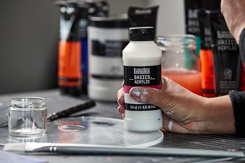 Reeves Liquitex Basics Acrylic Gesso 16 Oz. | Matte white, opaque finish. Creates the ideal absorbency, stiffness and adhesion for paint.