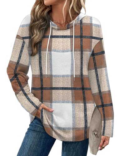 Bofell Hoodies for Women Long Sleeve Shirts Fall Clothes 2026 Outfits Crewneck Sweatshirts Winter Fashion Clothing
