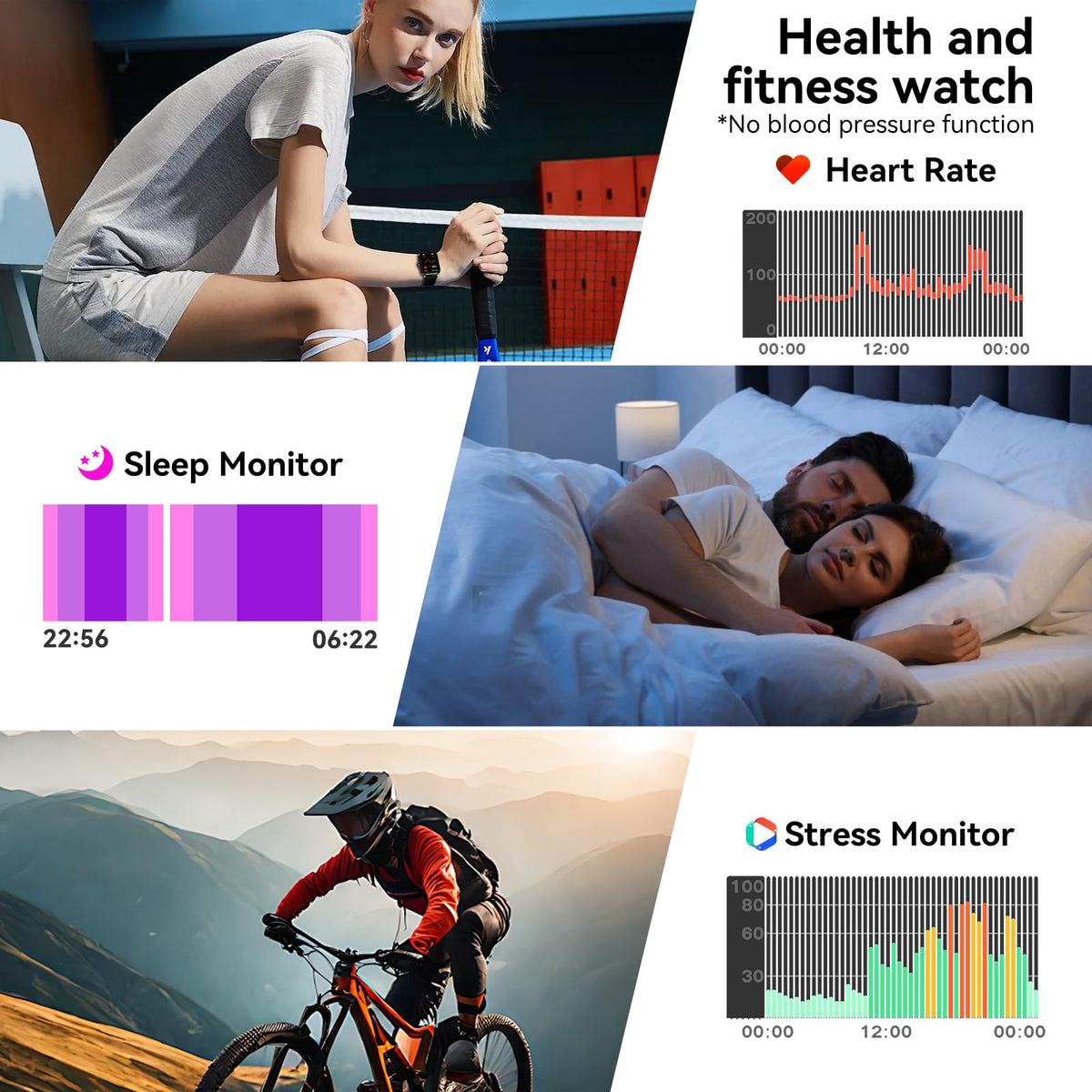 Smart Watch for Men Women, 1.83" HD Touch Screen with Bluetooth Call, IP68 Waterproof, 140+ Sport Modes, Fitness Tracker with Heart Rate & Sleep Monitor, Pedometer, Compatible with Android iPhone