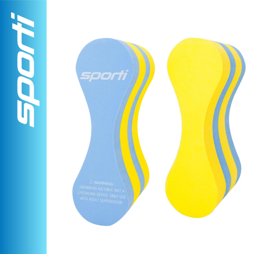 Sporti Junior Swim Training Pull Buoy Leg Float, Swim Lesson Equipments | 8.75 x 3 x 4.5 In, Kids Swim Training Aid, Closed-cell EVA Foam, Stroke Drill Float, Lap Lesson Tool, Swimming Accessories